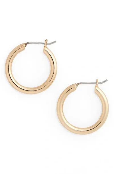 Halogenr Small Endless Hoop Earrings In Gold