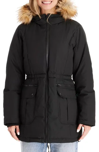 Modern Eternity Convertible Down 3-in-1 Maternity Jacket In Black