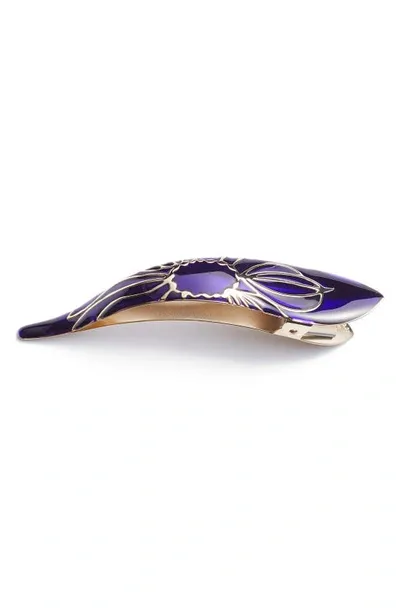 Ficcare Maximas Lotus Hair Clip In Dark Amethyst