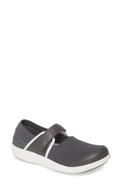 Traq By Alegria Alegria Qutie Mary Jane Flat In Charcoal