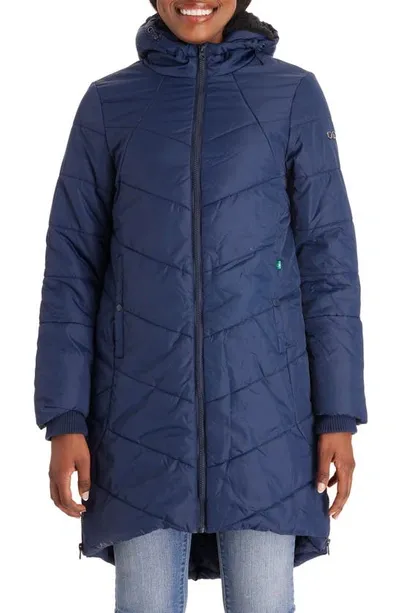 Modern Eternity 3-in-1 Maternity Puffer Jacket In Navy