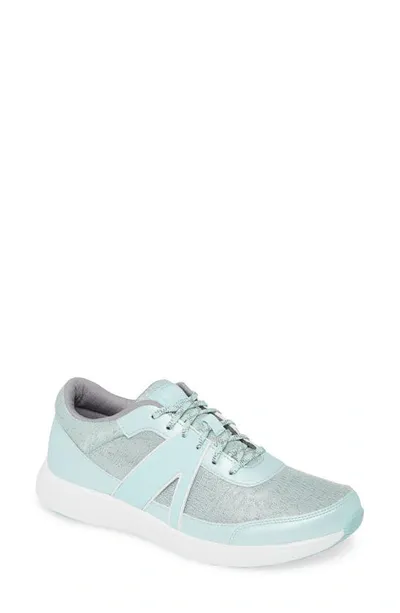 Traq By Alegria Qarma Sneaker In Mint Dew Leather