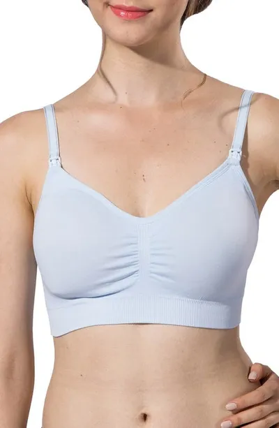 Modern Eternity Seamless Maternity/nursing Bra In Baby Blue