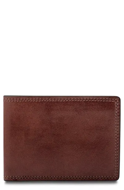 Bosca Small Billfold Wallet In Brown