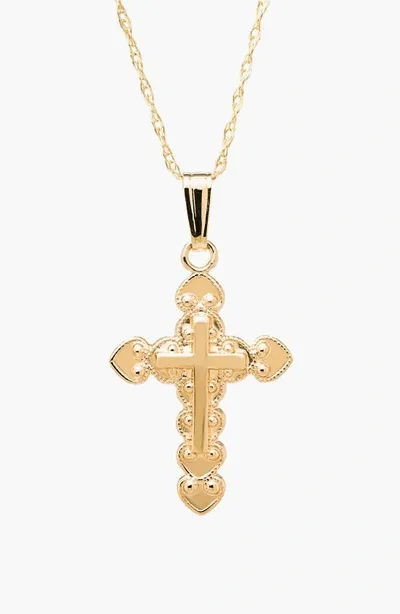 Mignonette Babies' 14k Gold Cross Necklace