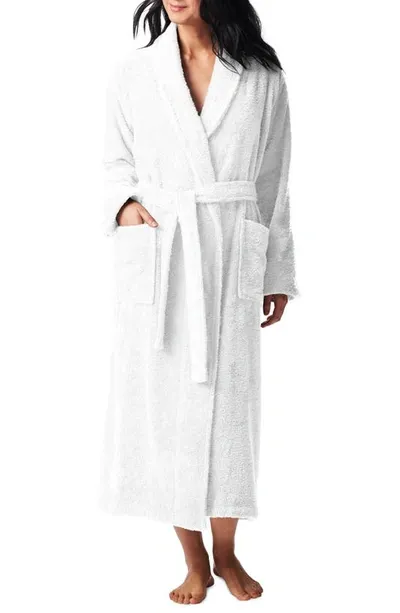 Coyuchi Unisex Cloud Loom Organic Cotton Robe In Alpine White