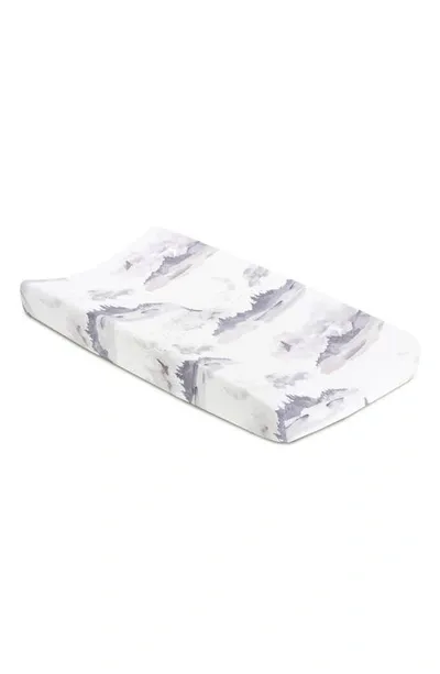 Oilo Kids' Jersey Changing Pad Cover In Misty Mountain