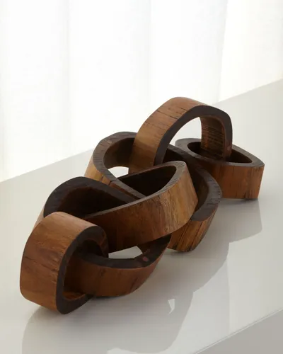 Regina Andrew Wooden Links Centerpiece In Medium Brown