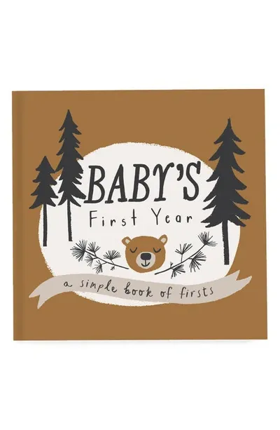 Lucy Darling Kids'  'baby's First Year' Little Camper Memory Book In Multi