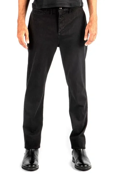 Kato Denit Slim Fit Chinos In Black