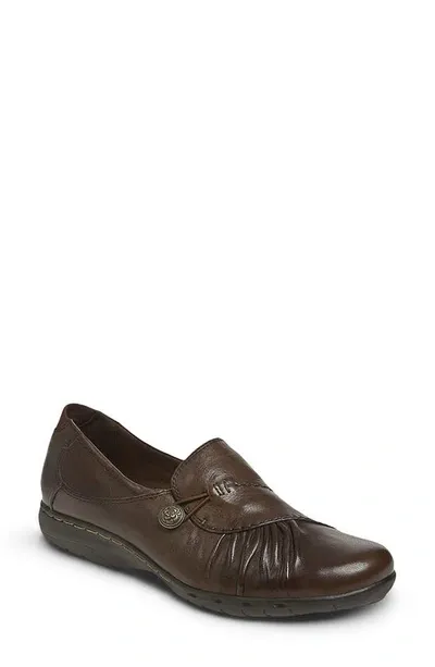 Rockport Cobb Hill Paulette Slip-on In Bark Leather