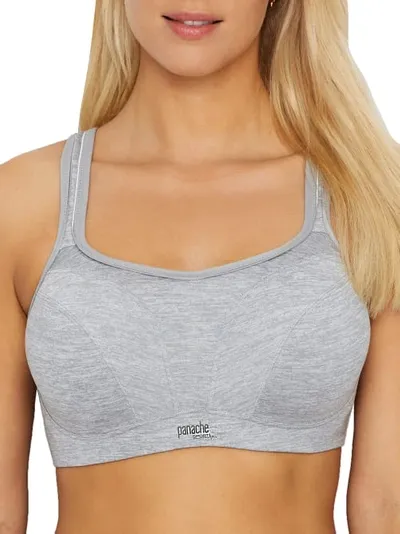 Panache Ultimate High Impact Underwire Sports Bra In Grey Marled