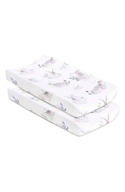 Oilo Kids' Cottontail 2-pack Jersey Changing Pad Covers