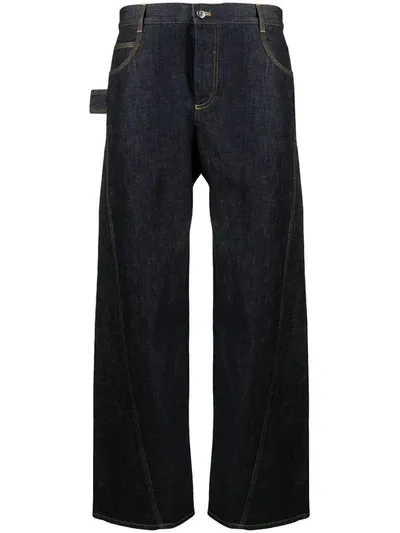 Bottega Veneta Twisted-seam Boyfriend Jeans In Blue