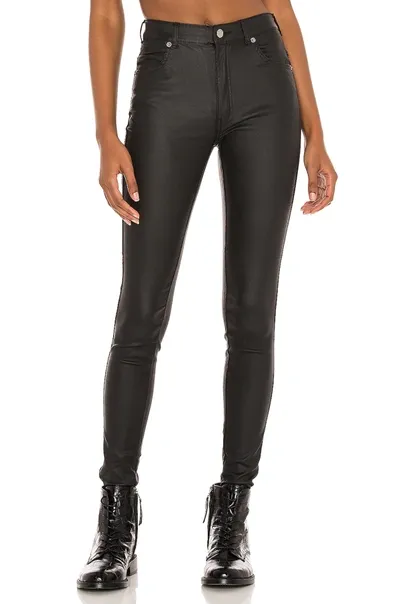 Dr Denim Lexy Skinny In Black Metal