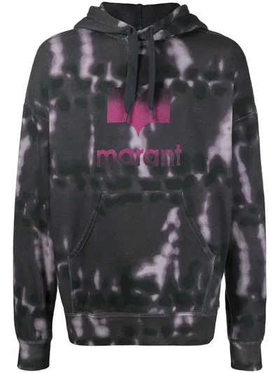 Isabel Marant Miley Tie-dye Logo Hoodie In Pink