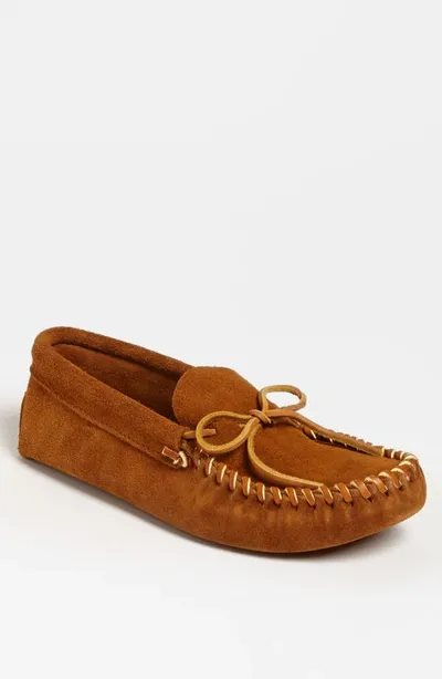 Minnetonka Suede Moccasin In Brown