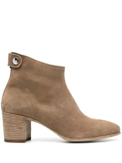 Officine Creative Sarah Ankle Boots In Brown