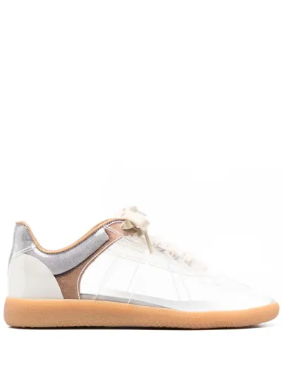 Maison Margiela Replica Pvc And Leather Sneakers In Multi-colour