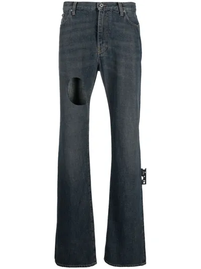 Off-white Grey Slim Stacked Joseph Jeans In Blue