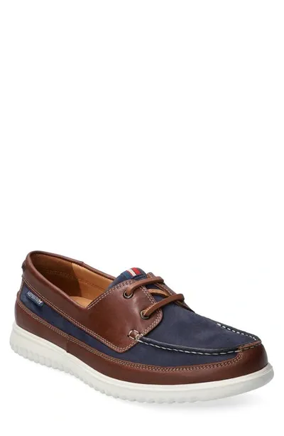 Mephisto Trevis Boat Shoe In Navy