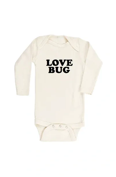 Tenth & Pine Kids' Love Bug Organic Cotton Bodysuit In Natural