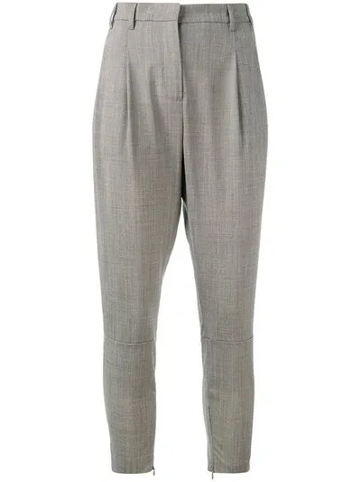 Eleventy Schmal Zulaufende Hose In Grey