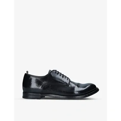 Officine Creative Arc Leather Laceless Derby Shoes In Black