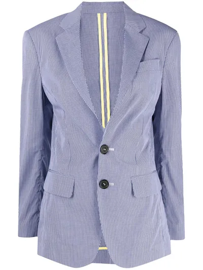 Dsquared2 Powder Blue Cotton Blazer Jacket