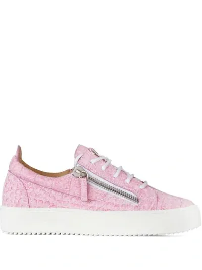 Giuseppe Zanotti Gail Low-top Sneakers In Pink