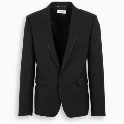 Saint Laurent Black Single-breasted Blazer