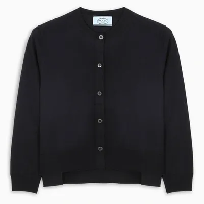 Prada Blue Cropped Cardigan