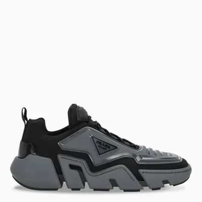 Prada Black/grey Tecno Stretch Sneakers