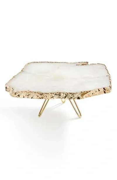 Anna New York Torta Gold-plated Cake Stand In Nocolor