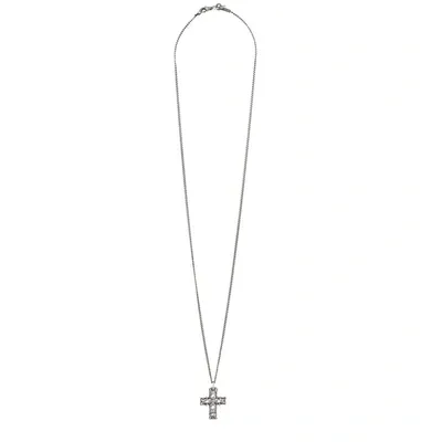 Emanuele Bicocchi Cross Chain In Silver In Metal