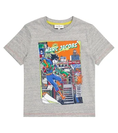 The Marc Jacobs Kids' Graphic-print Cotton T-shirt In Grey