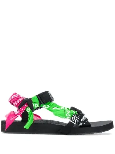 Arizona Love Trekky Bandana Sandals In Black