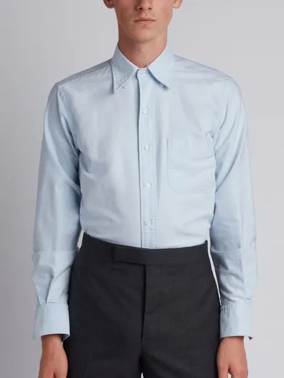 Thom Browne Mens Blue Cotton Shirt