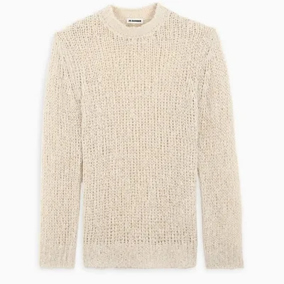 Jil Sander Beige Linen Sweater