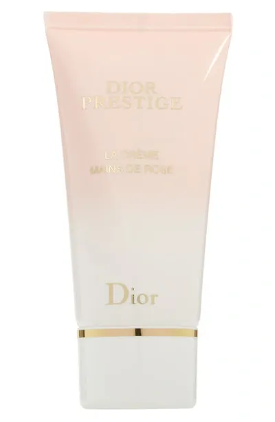 Dior Prestige La Creme Mains De Rose Hand Cream 1.7 Oz. In White