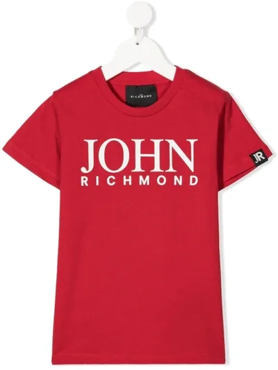 John Richmond Junior Teen Logo-print Short-sleeved T-shirt In Red