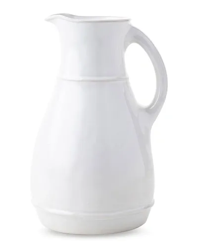 Juliska Puro Ceramic Pitcher - Whitewash