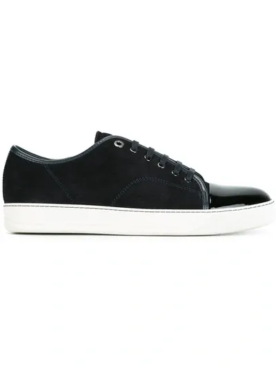 Lanvin Toe-capped Sneakers In Black