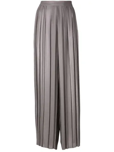 Golden Goose Farrah Pleated Poplin Pants In Grey