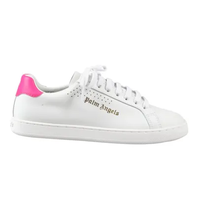 Palm Angels Tennis Logo-embossed Low-top Sneakers In Purple