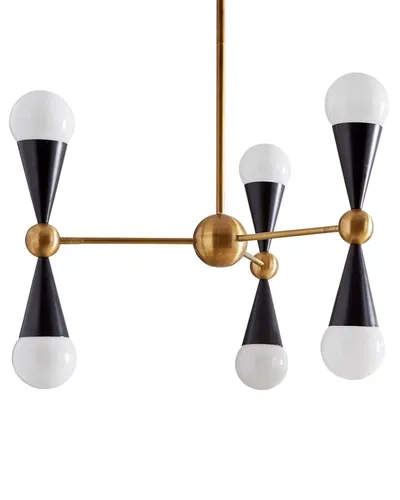 Jonathan Adler Caracas 6-light Chandelier In Black