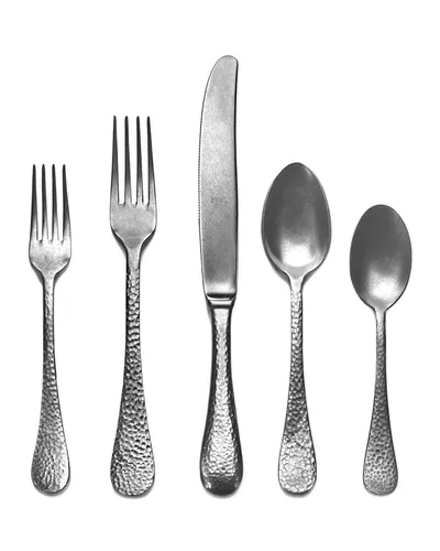 Mepra Epoque Pewter 20-piece Flatware Set In Silver