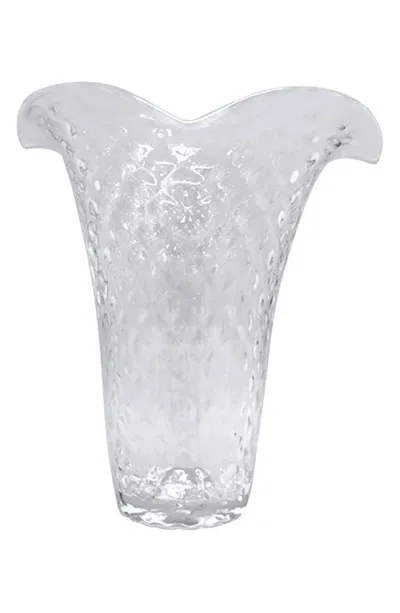 Mariposa Large Flutter Vase In Clear