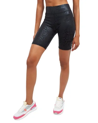 Terez Snakeskin Foil Uplift Bike Shorts