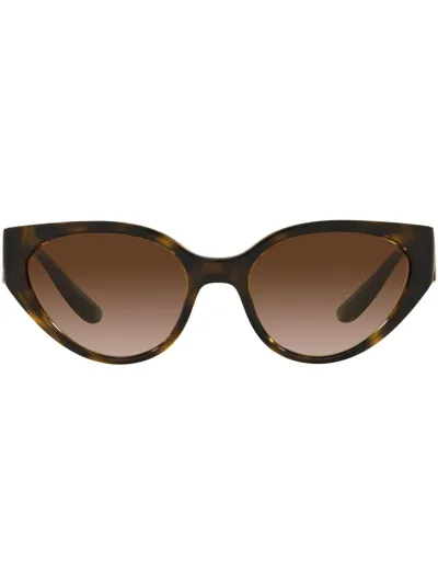 Dolce & Gabbana Cat-eye Frame Sunglasses In Brown